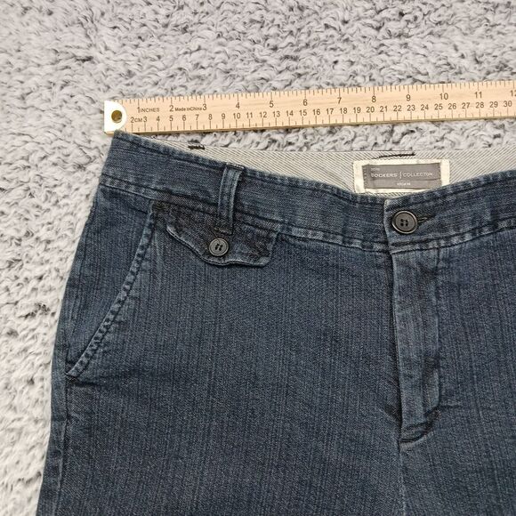 Dockers Ideal Collection Oetite Women's 12P Dark Wash Trouser, Pant, Jean. Blue. - Picture 10 of 12